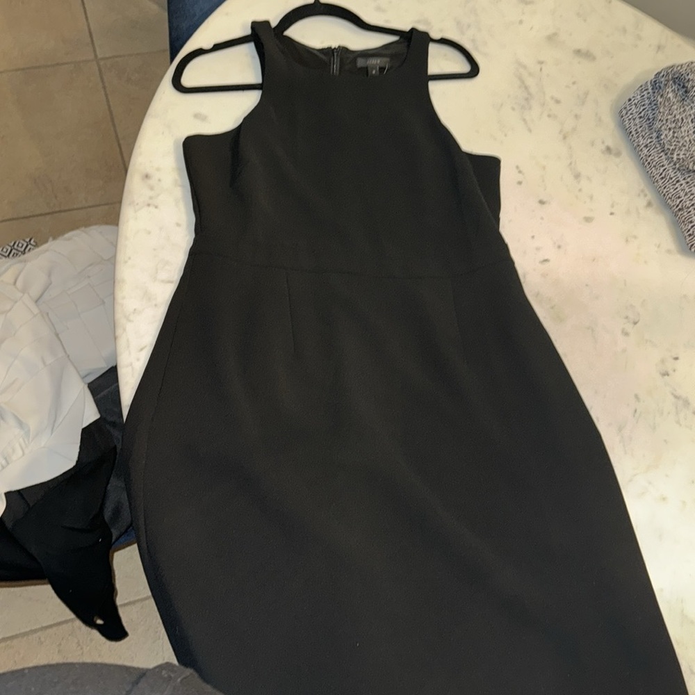 J Crew Knee length black dress